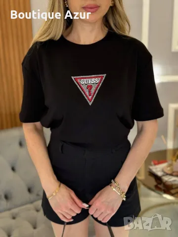 памучни дамски тениски guess , снимка 4 - Тениски - 50307367