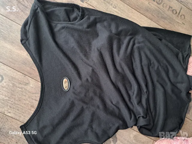 Черен топ/тениска/ Lucy Fashion с ефектен гръб, снимка 1