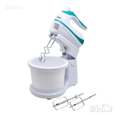 🍰 Миксер с купа, 500W, 5 скорости, Бял/ Син – Вашият незаменим помощник в кухнята 🍰, снимка 3 - Миксери - 49115897