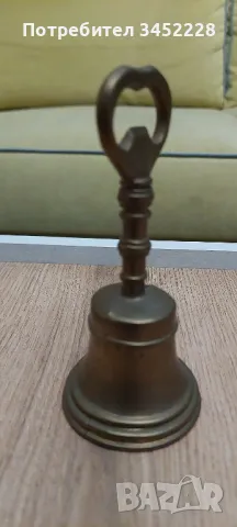 звънче бронз за ценители отлично , снимка 2 - Антикварни и старинни предмети - 49599229