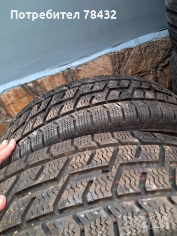 Зимни бусови гуми с джанти 195/65/16 С - 2 броя