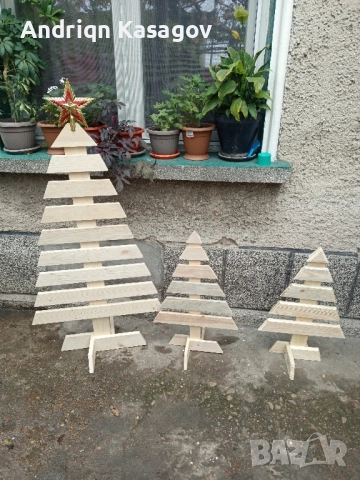 дървени елхи , снимка 4 - Декорация за дома - 52372381