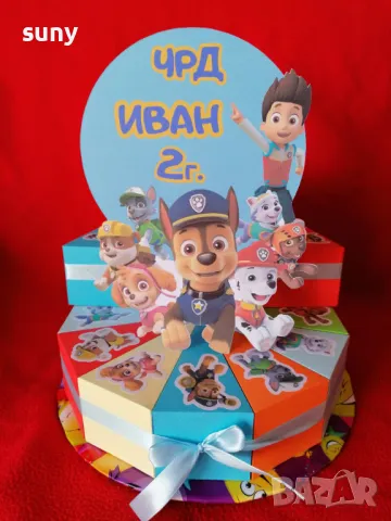 Картонена торта Зайче, снимка 13 - Фигурки - 49789030