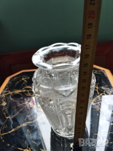стара кристална ваза арт деко, снимка 2 - Други ценни предмети - 41119519