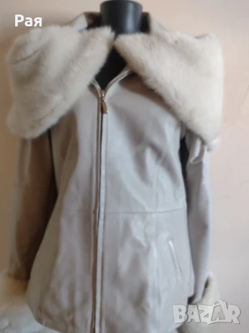 Елегантно кожено яке, снимка 9 - Якета - 50672679