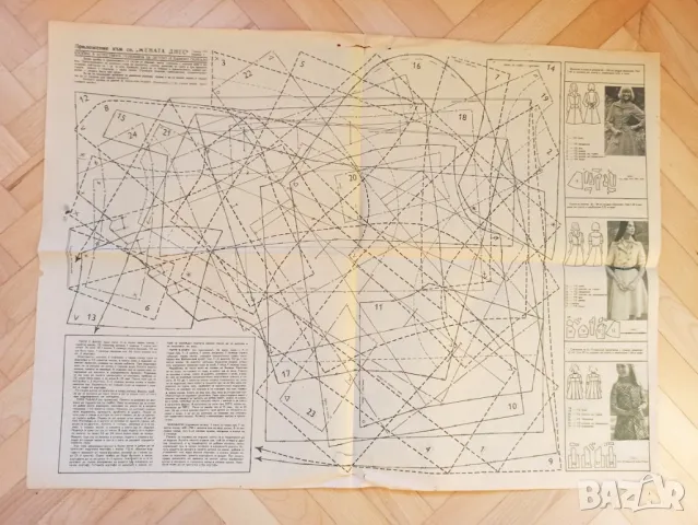 Подлистници с кройки от 70-те години от в. "Жената днес", снимка 6 - Други - 48287086
