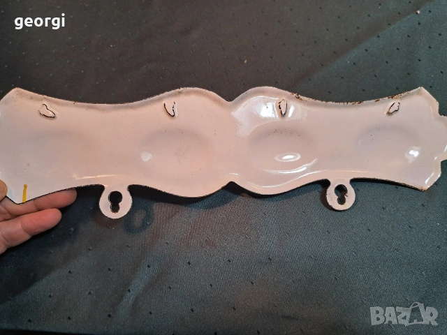 ретро емайлирана закачалка 33/2, снимка 4 - Закачалки - 53487089