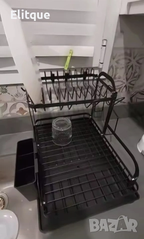 Сушилник за съдове с оттичане на водата, XXL, снимка 7 - Съдове за готвене - 53165874