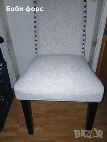 Уютен стол бял цвят , снимка 18 - Столове - 53578892