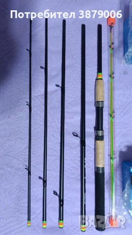 Комплект въдици и макари за риболов на фидер , снимка 3 - Макари - 49583899