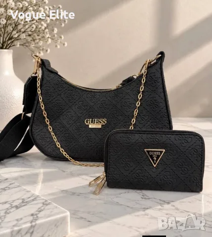 дамски комплект чанта и портмоне Gucci , снимка 2 - Портфейли, портмонета - 56218356