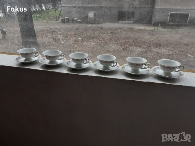 Полски порцелан маркировка сервиз за чай и кафе 12 части, снимка 1 - Антикварни и старинни предмети - 35994286