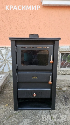 Печка (камина) с водна риза PRITY K22 CP W10 , снимка 2 - Печки, фурни - 53748562