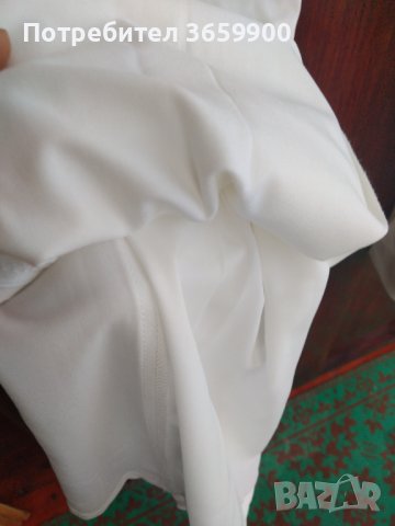 Дамски бял панталон с хастар, размер 8USA, снимка 6 - Панталони - 41063785