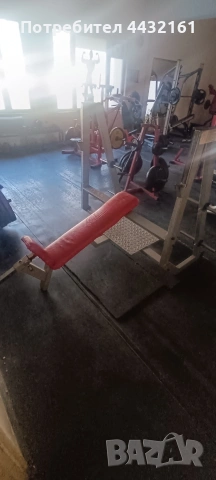 Наклонена лежанка "Иван". Лежанка за горна част гърди, снимка 5 - Фитнес уреди - 53483339