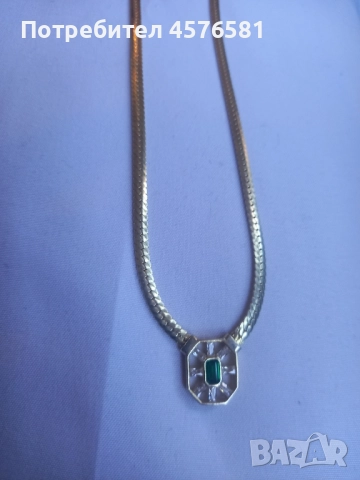 ново колие сребро с позлата 925 налична маркировка, снимка 1