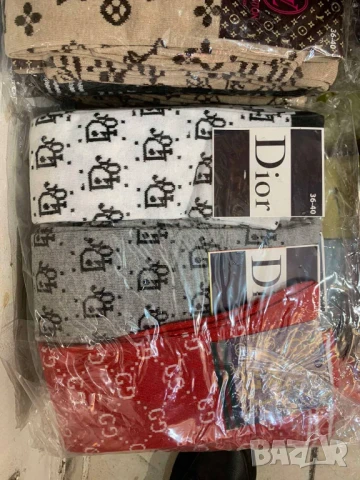 дълги чорапи 12 чифта gucci christian dior louis vuitton