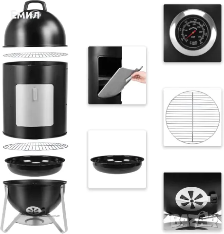 Барбекю на дървени въглеща 3в1, снимка 4 - Барбекюта - 48700800