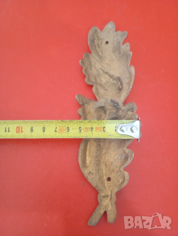 стара метална апликация,обков, снимка 3 - Други ценни предмети - 53075440