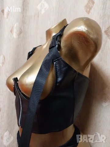 XL/2XL Черен кожен колан /корсет /, снимка 7 - Корсети, бюстиета, топове - 49552525