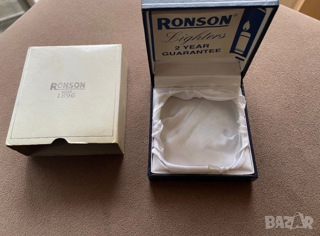 Колекционерска/винтидж запалка RONSON с позлата / RONSON Gold Plated Lighter, FLEET 02, нова, снимка 4 - Запалки - 52899170