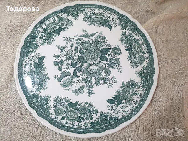 Голямо порцеланово плато,поднос Villeroy & Boch Fasan Green