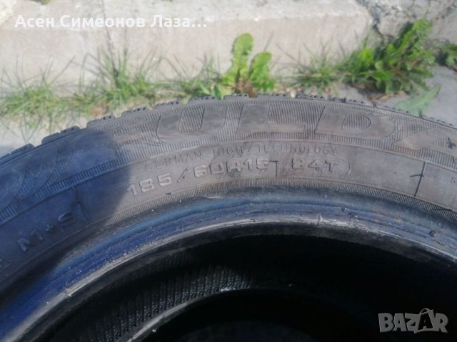 Гуми 185 60 15 Промоция 4 броя.Нов внос. Не са нови. Гаранция , снимка 4 - Гуми и джанти - 34455903