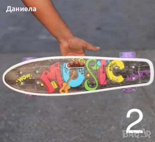 Скейтборд с светещи колела , снимка 3 - Други спортове - 48506264
