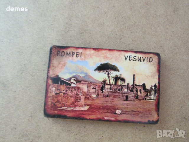 Магнит от Помпей и Везувий, Италия-11, снимка 2 - Други ценни предмети - 41240511