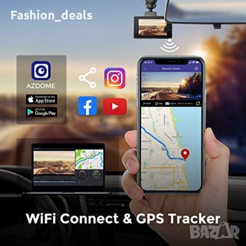 Нова компактна 2K камера за кола автомобил рекордер Dash Cam Видеорегистратор, снимка 4 - Друга електроника - 40124596