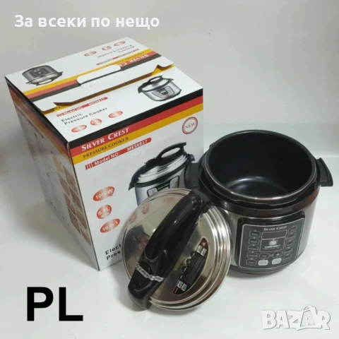 Мултикукър под налягане SilverCrest ,6л./1050W,10 програми за готвене Код P1034, снимка 1