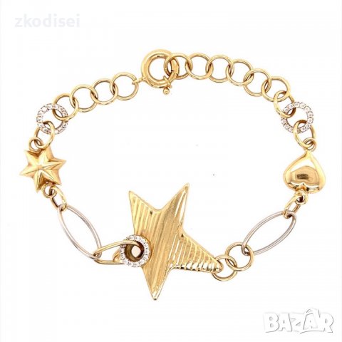 Златна дамска гривна 10,03гр. 20см. 14кр. проба:585 модел:13614-5, снимка 1