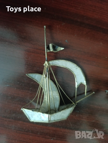 Метална платноходка със седефни платна, снимка 5 - Други - 51461118
