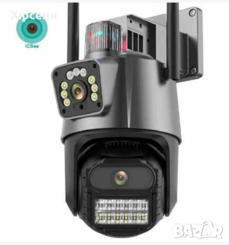 WiFi двойна безжична IP камера 12MP+12MPнощно виждане