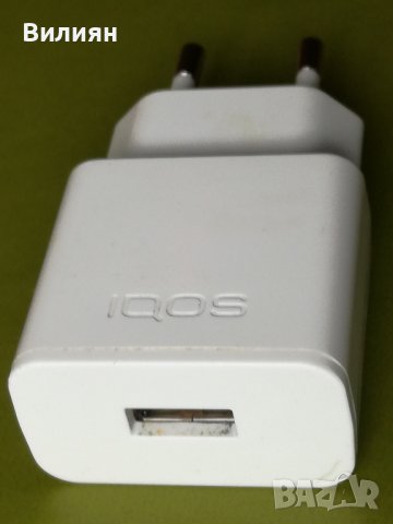 USB зарядно + Адаптор 220V за Електронна цигара  Iqos 2,4 plus, снимка 4 - Аксесоари за електронни цигари - 41136344