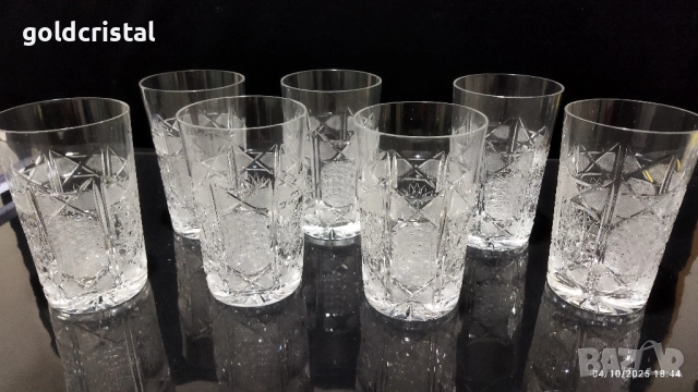кристални чаши за вода , снимка 2 - Антикварни и старинни предмети - 52261910