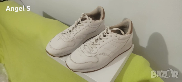 Бели обувки Pull and Bear, снимка 5 - Спортно елегантни обувки - 53611169