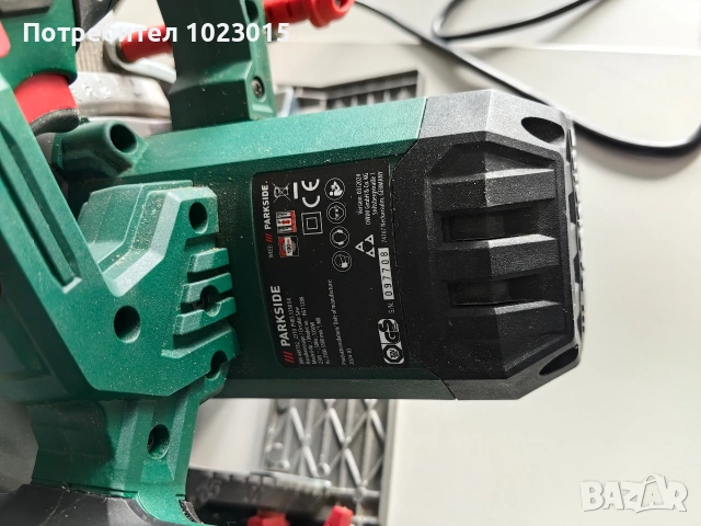 Циркуляр 190mm Parkside 220v 1350W, снимка 5 - Циркуляри - 53404953