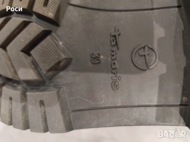 Дамски боти Tamaris DuoTex черни - водоустойчиви, снимка 8 - Дамски боти - 52790545