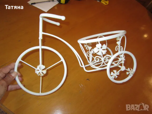  КОЛИЧКА /метална /; кашпи и цветарници /метал / за декорация  на цветя , снимка 12 - Градински мебели, декорация  - 29998288