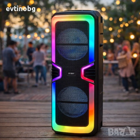 Bluetooth караоке тонколона GY-8847 с Led осветление