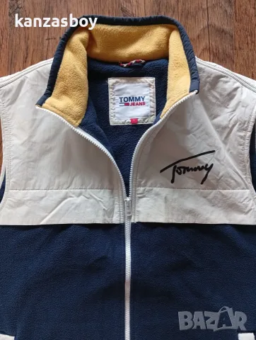 TOMMY JEANS MIX MEDIA RETRO VEST MEN - мъжки поларен елек Л, снимка 4 - Якета - 56200001