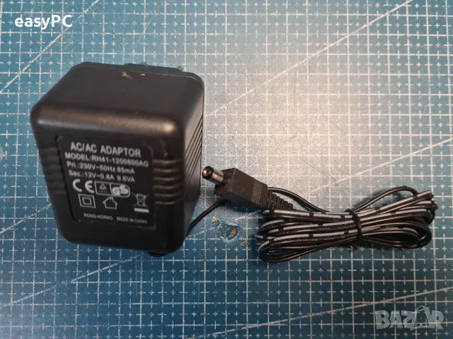 Оригинален захранващ адаптер RH41-1200800AG 12V ~ 1A AC - AC, снимка 2 - Друга електроника - 49619296