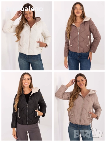 Дамско преходно яке с джобове, 4цвята 