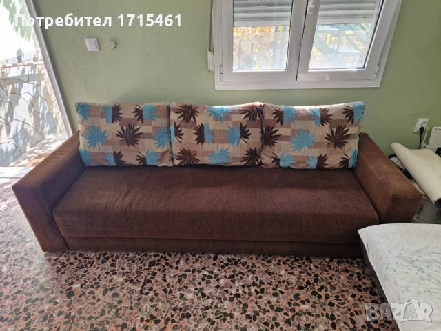 Диван разтегателен масив , снимка 2 - Дивани и мека мебел - 50643453