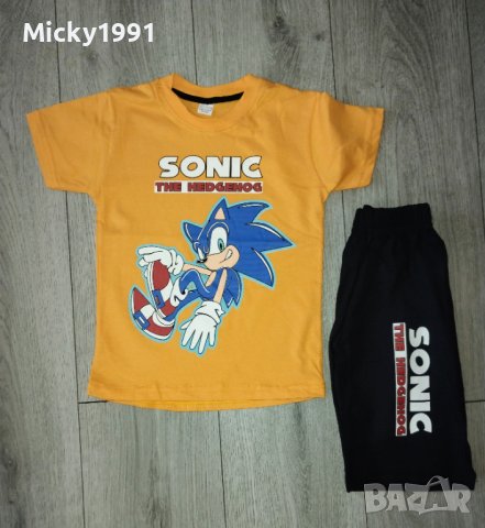 Комплект Sonic the hedgehog Соник, снимка 1 - Детски тениски и потници - 41902879