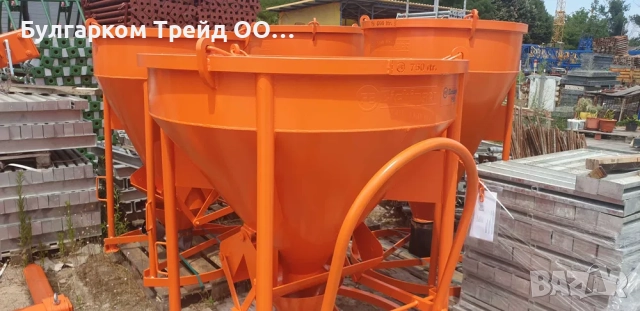 Кюбели за бетон, легени за строителни смеси, кранови вилици, снимка 7 - Други - 52278749