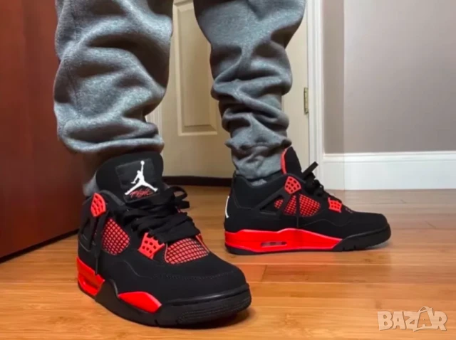 Air Jordan 4 Retro 'Red Thunder' номер 39 оригинални маратонки /кецове , снимка 7 - Маратонки - 50631902