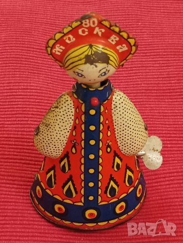 Ламаринена механична играчка Москва 1980 г,СССР. , снимка 3 - Други - 42689552
