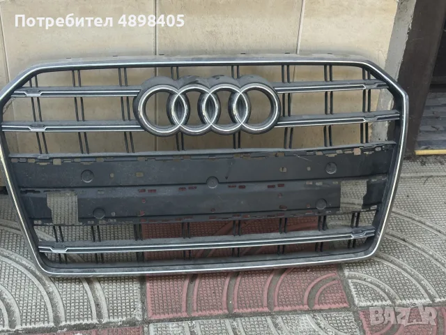 Audi S6 4G 2017г. S - Line предна броня решетка дистроник